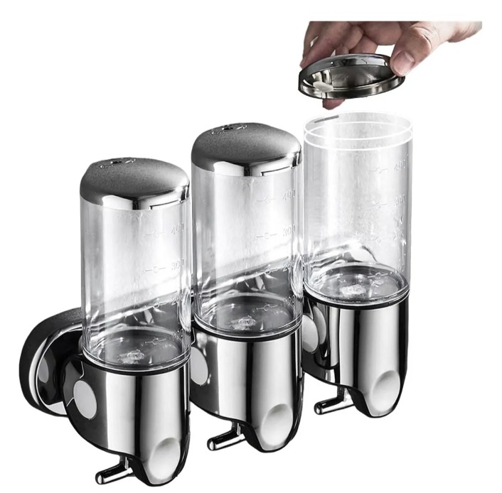 Miniatura 3 de DISPENSADOR DE JABON SHAPOO BAÑO X 3